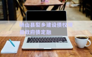 碭山縣梨鄉建設債權項目政府債定融