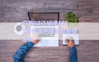 廣西CZ江城港2025債權資產項目政府債定融