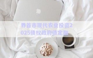 界首市現代農業投資2025債權政府債定融