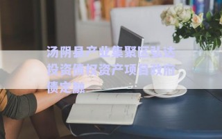 湯陰縣產(chǎn)業(yè)集聚區(qū)弘達(dá)投資債權(quán)資產(chǎn)項(xiàng)目政府債定融